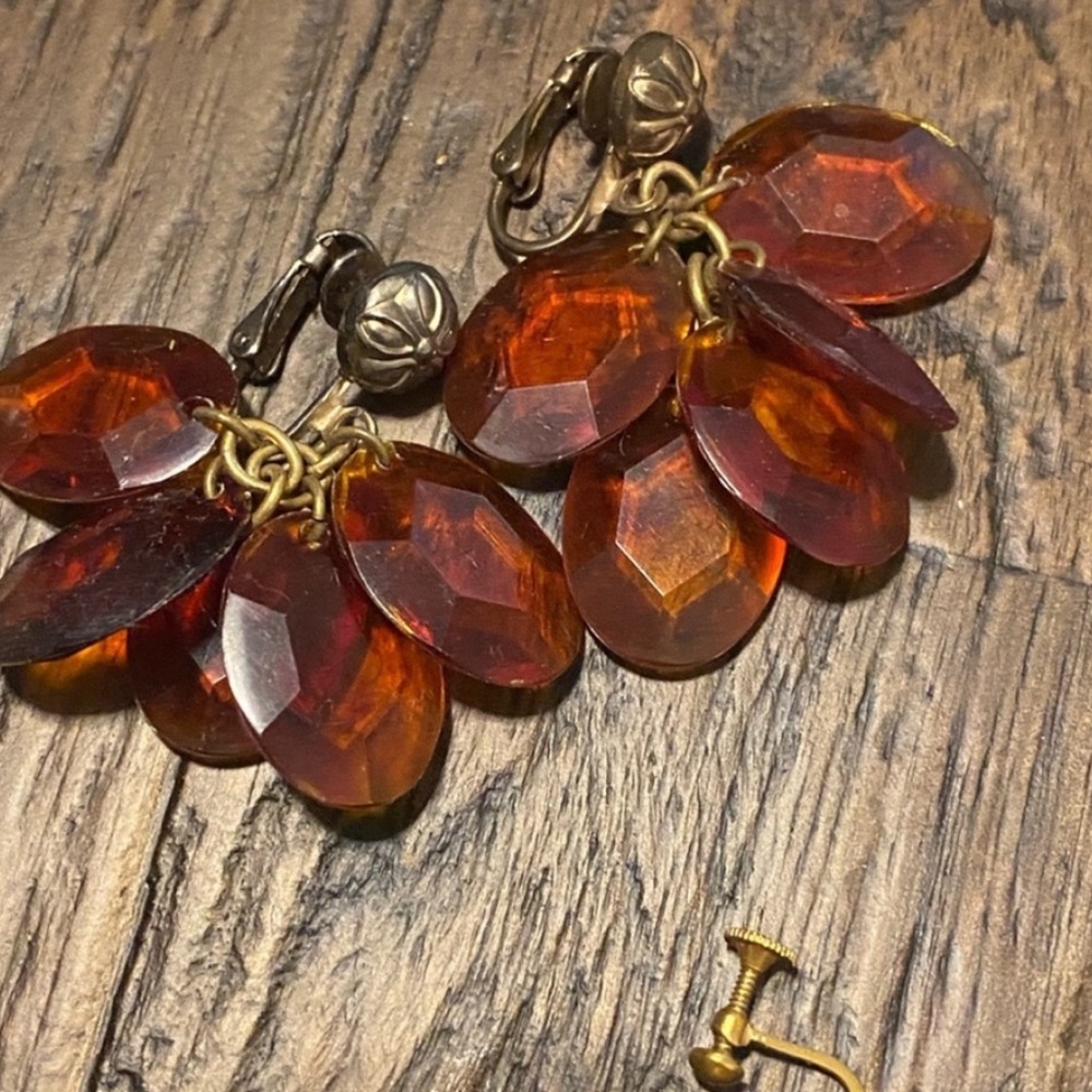 Vintage clip on earrings